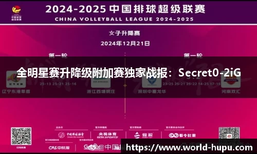 全明星赛升降级附加赛独家战报：Secret0-2iG